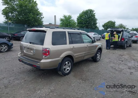 2006 Honda Pilot Ex-L из США, поврежденный, VIN 5FNYF28756B008300